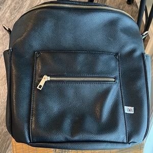 Fawn design black diaper bag